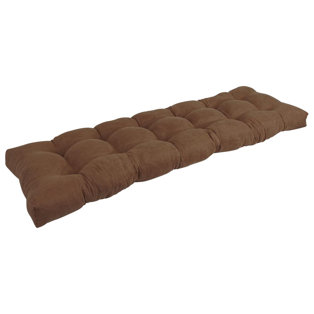 55-inch by 19-inch Tufted Solid Microsuede Bench Cushion. The main picture.