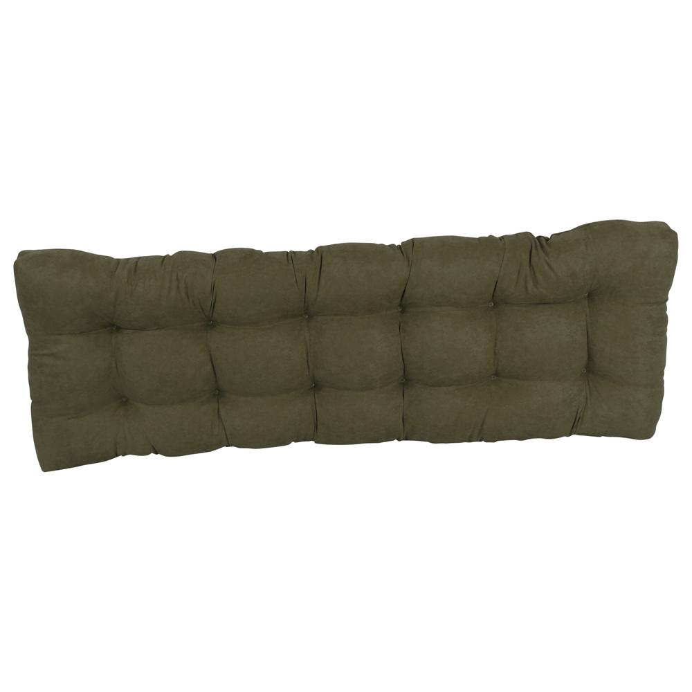 55-inch by 19-inch Tufted Solid Microsuede Bench Cushion. Picture 3