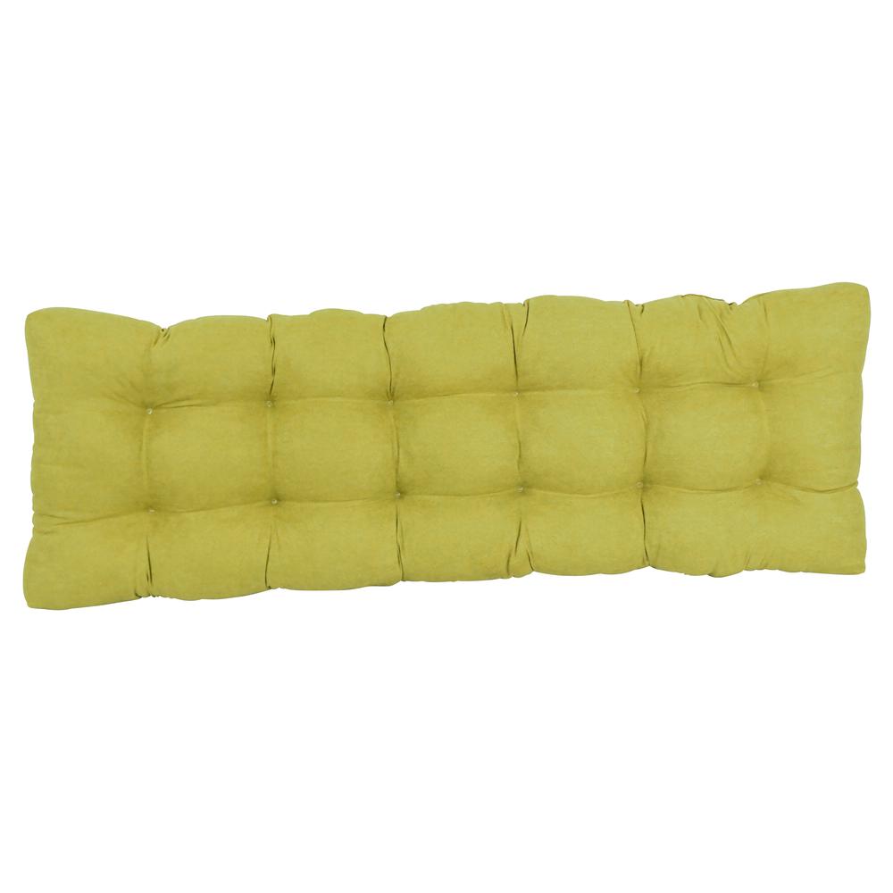 55-inch by 19-inch Tufted Solid Microsuede Bench Cushion. Picture 3