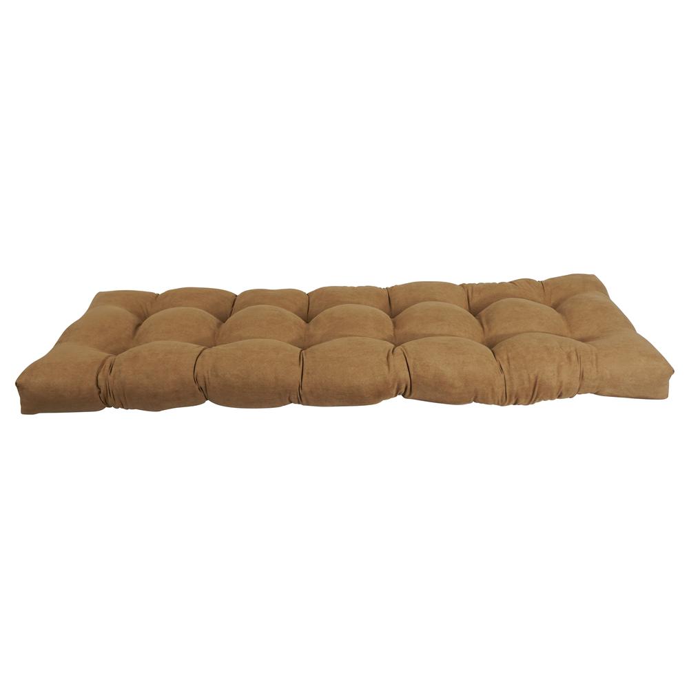 55-inch by 19-inch Tufted Solid Microsuede Bench Cushion. Picture 2