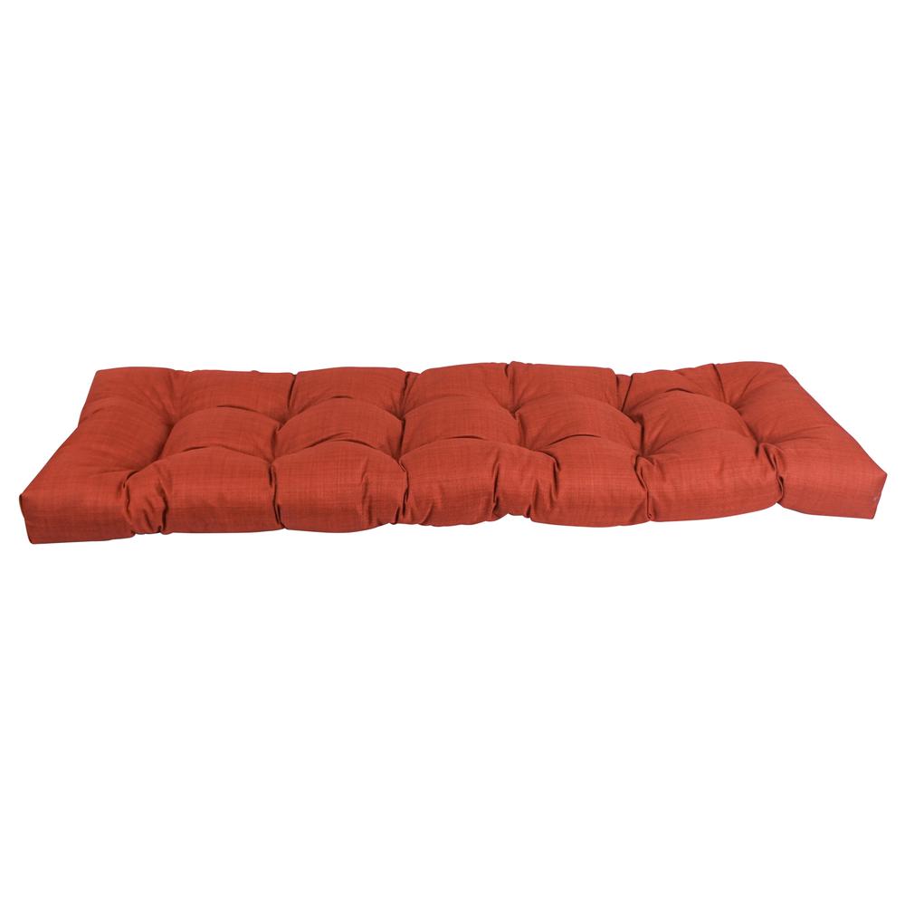 55-inch by 19-inch Tufted Solid Outdoor Spun Polyester Loveseat Cushion. Picture 2