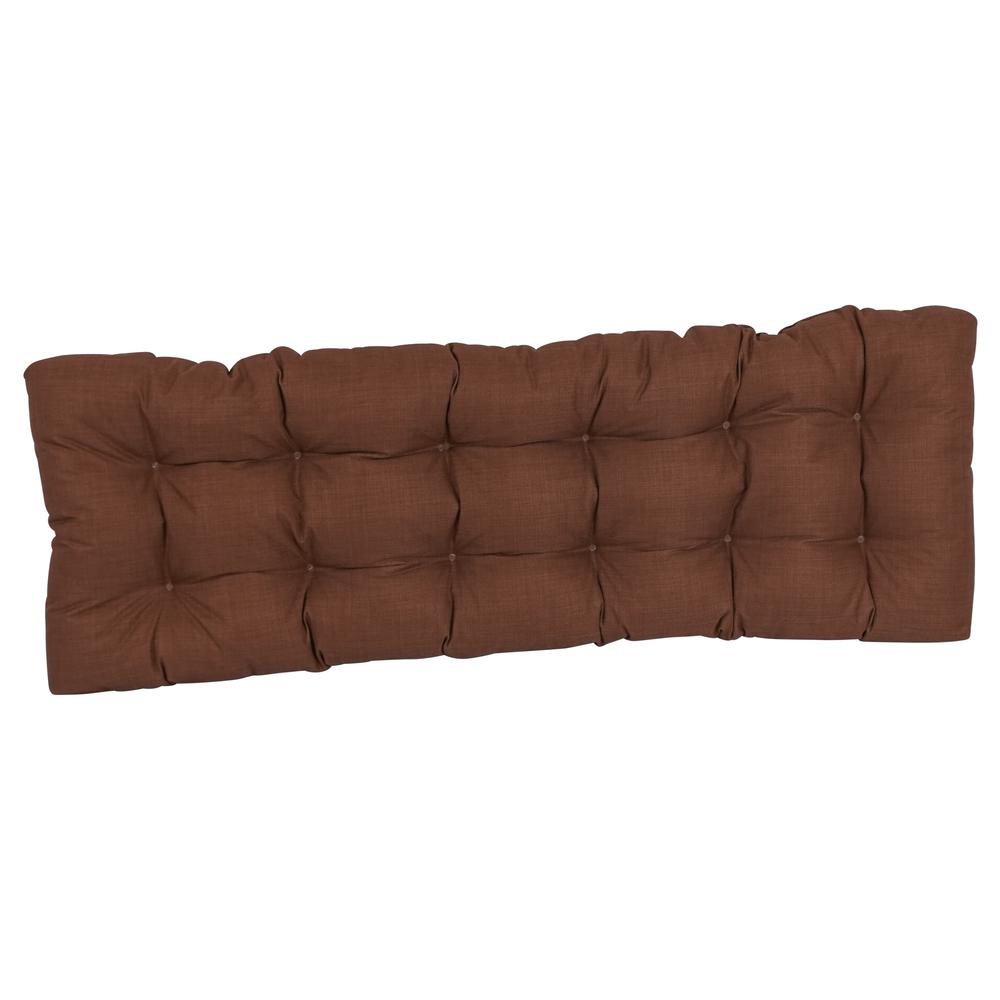 55-inch by 19-inch Tufted Solid Outdoor Spun Polyester Loveseat Cushion. Picture 3