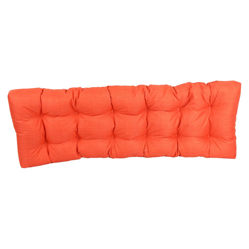55-inch by 19-inch Tufted Solid Outdoor Spun Polyester Loveseat Cushion. Picture 3