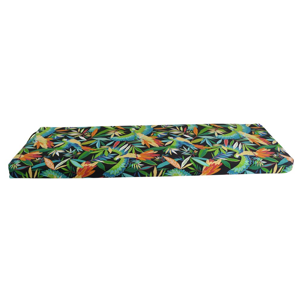 57-inch by 19-inch Patterned Outdoor Spun Polyester Bench Cushion  957X19-REO-48. Picture 2