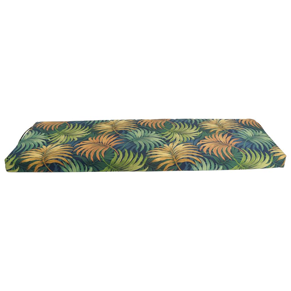 57-inch by 19-inch Patterned Outdoor Spun Polyester Bench Cushion  957X19-REO-61. Picture 2