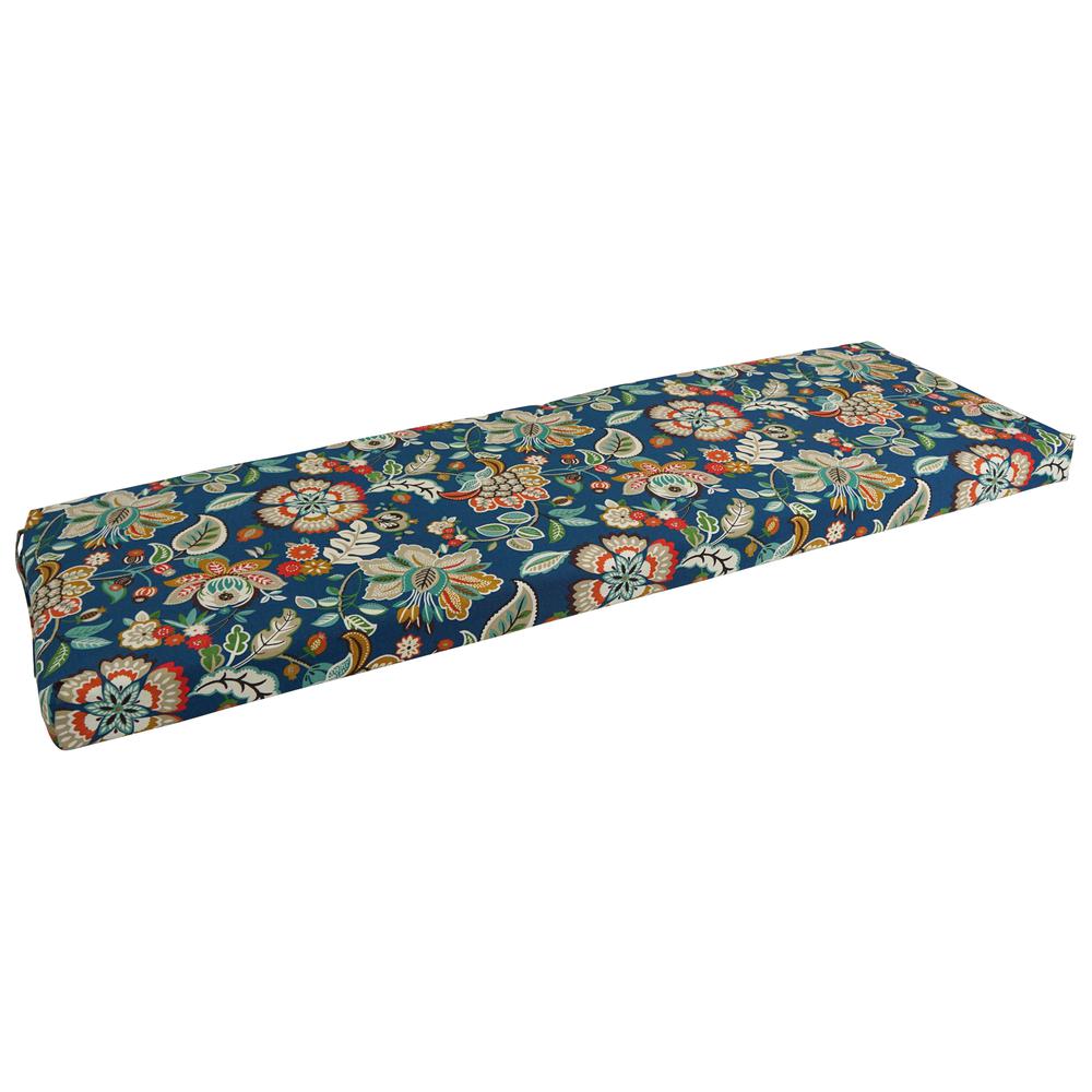 57-inch by 19-inch Patterned Outdoor Spun Polyester Bench Cushion  957X19-REO-64. Picture 1
