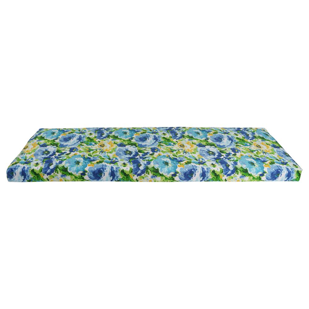 57-inch by 19-inch Patterned Outdoor Spun Polyester Bench Cushion  957X19-REO-65. Picture 2