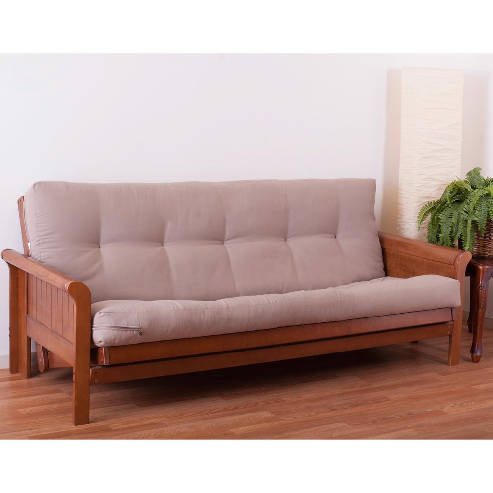 Blazing Needles Renewal 6-inch Twill Full-size Futon Mattress - Toffee. The main picture.