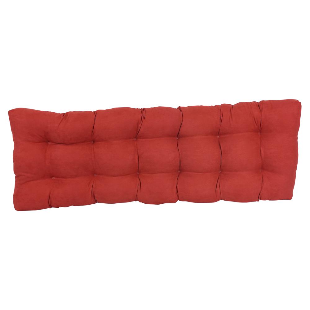 60-inch by 19-inch Tufted Solid Microsuede Bench Cushion. Picture 3