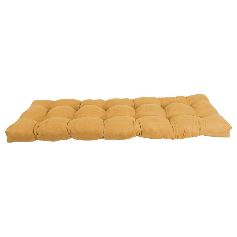 60-inch by 19-inch Tufted Solid Microsuede Bench Cushion. Picture 2