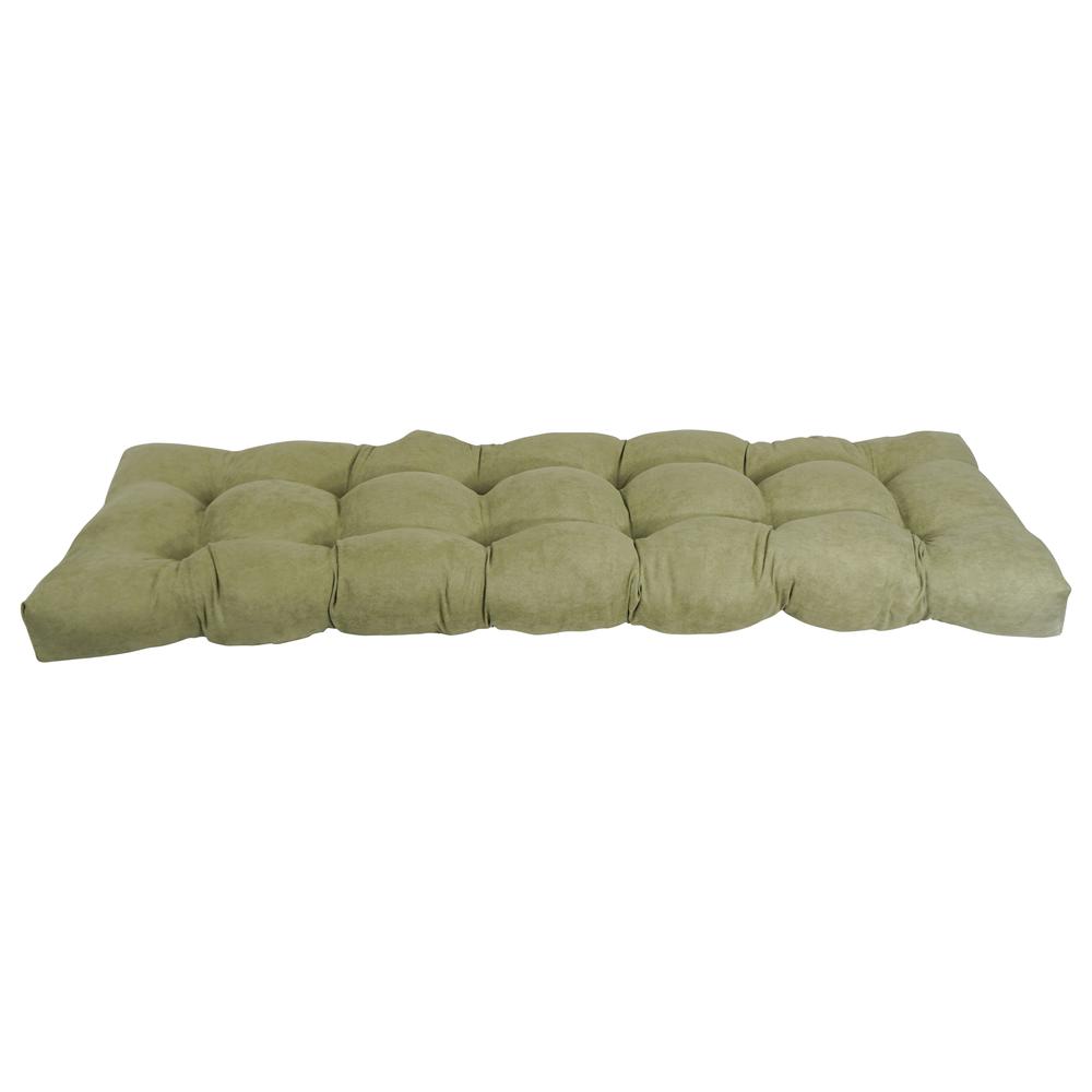 60-inch by 19-inch Tufted Solid Microsuede Bench Cushion. Picture 2