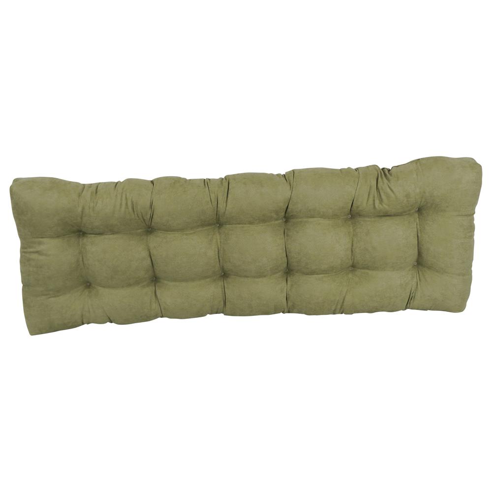 60-inch by 19-inch Tufted Solid Microsuede Bench Cushion. Picture 3