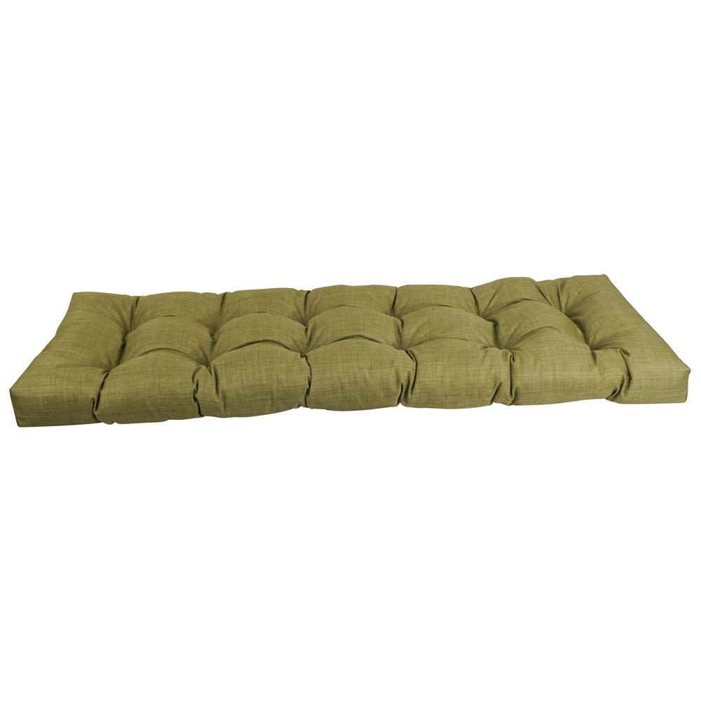 60-inch by 19-inch Tufted Solid Outdoor Spun Polyester Loveseat Cushion. Picture 2