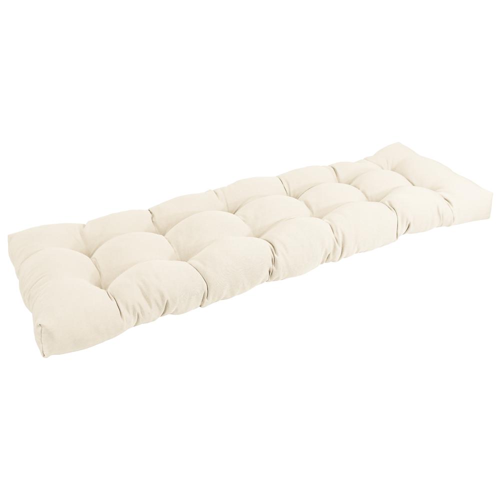 60-inch by 19-inch Tufted Solid Twill Bench Cushion. Picture 1