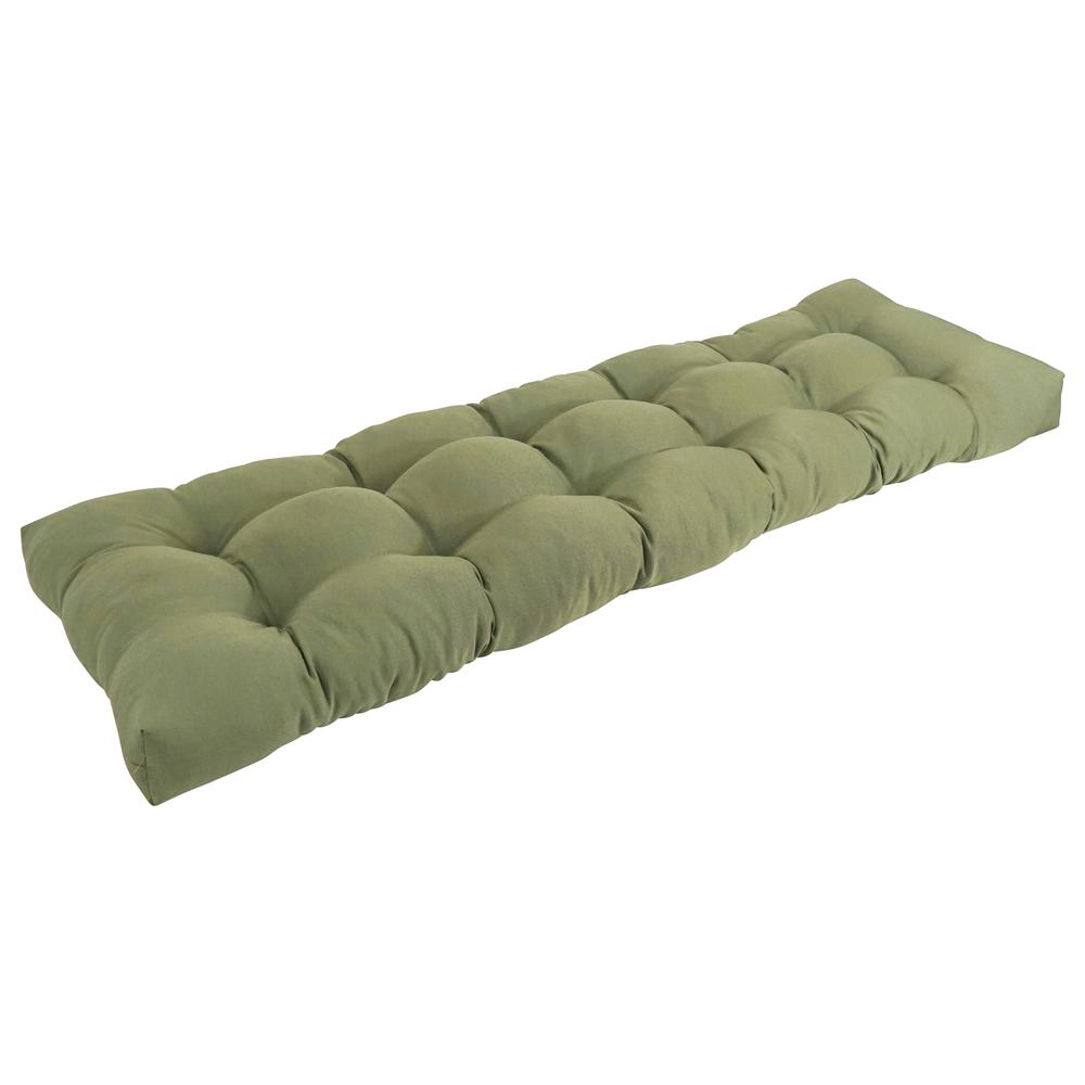 60-inch by 19-inch Tufted Solid Twill Bench Cushion. Picture 1