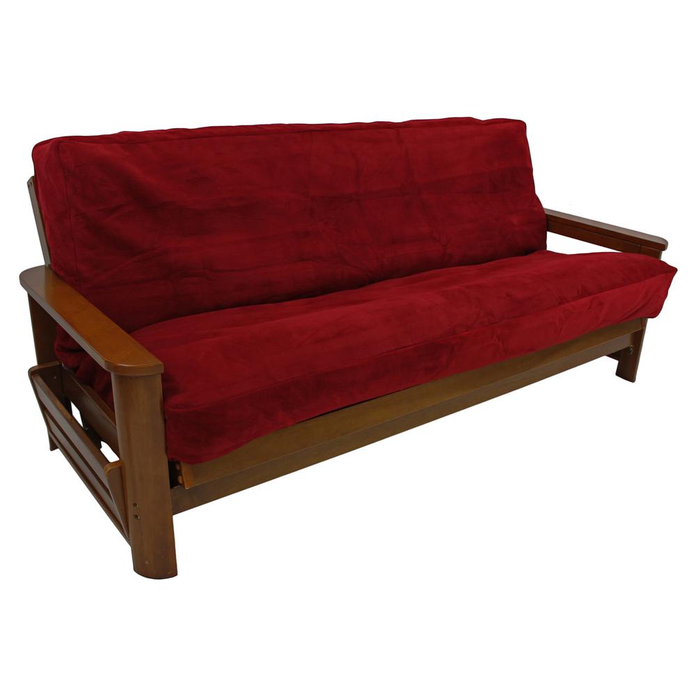 Solid Foam-Backed Microsuede 8 to 9-inch Full Futon Cover. The main picture.