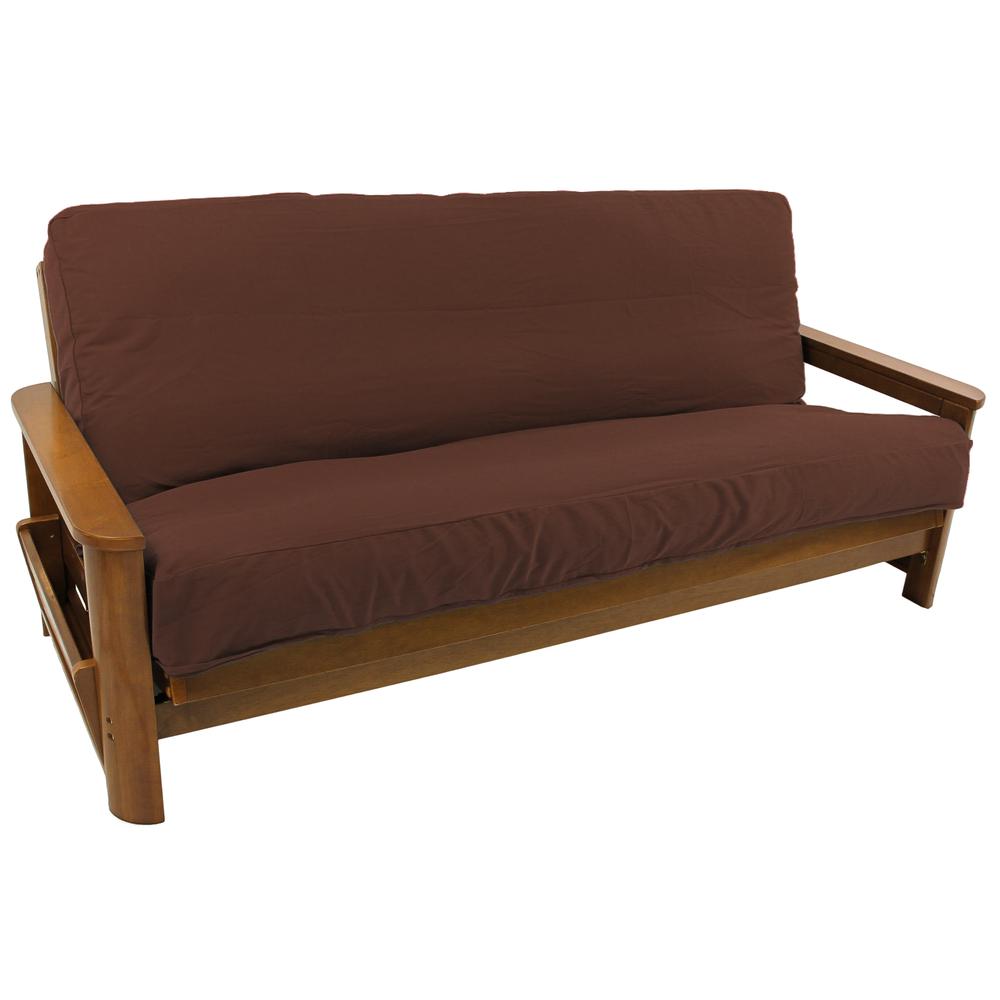 Solid Twill 8 to 9-inch Full Futon Cover. Picture 1