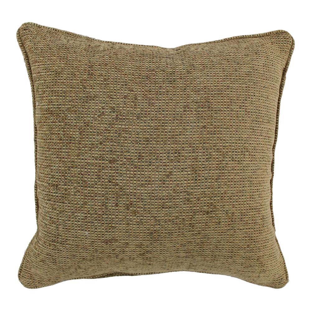 18-inch Double-corded Patterned Jacquard Chenille Square Throw Pillow with Insert  9810-CD-S1-JCH-CO-12. Picture 1