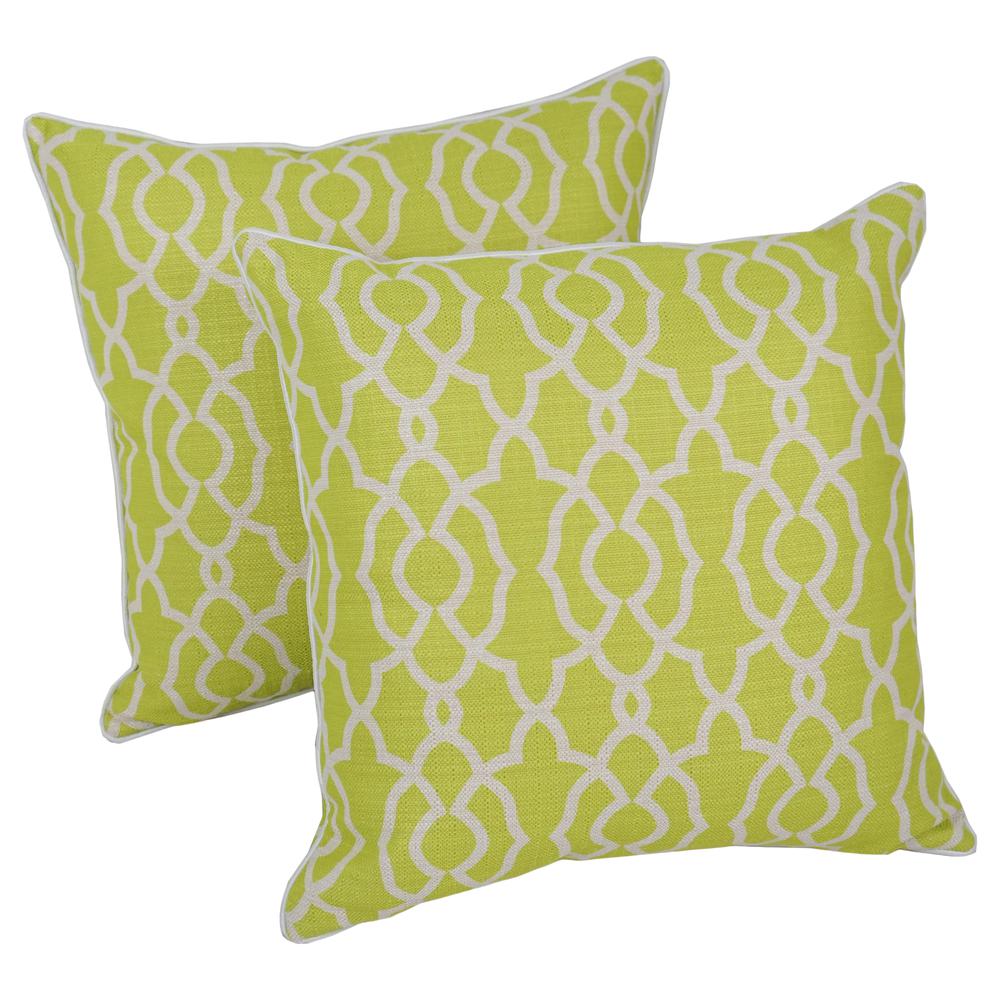 Blazing Needles 18-inch Corded Throw Pillows with Inserts (Set of 2). Picture 1