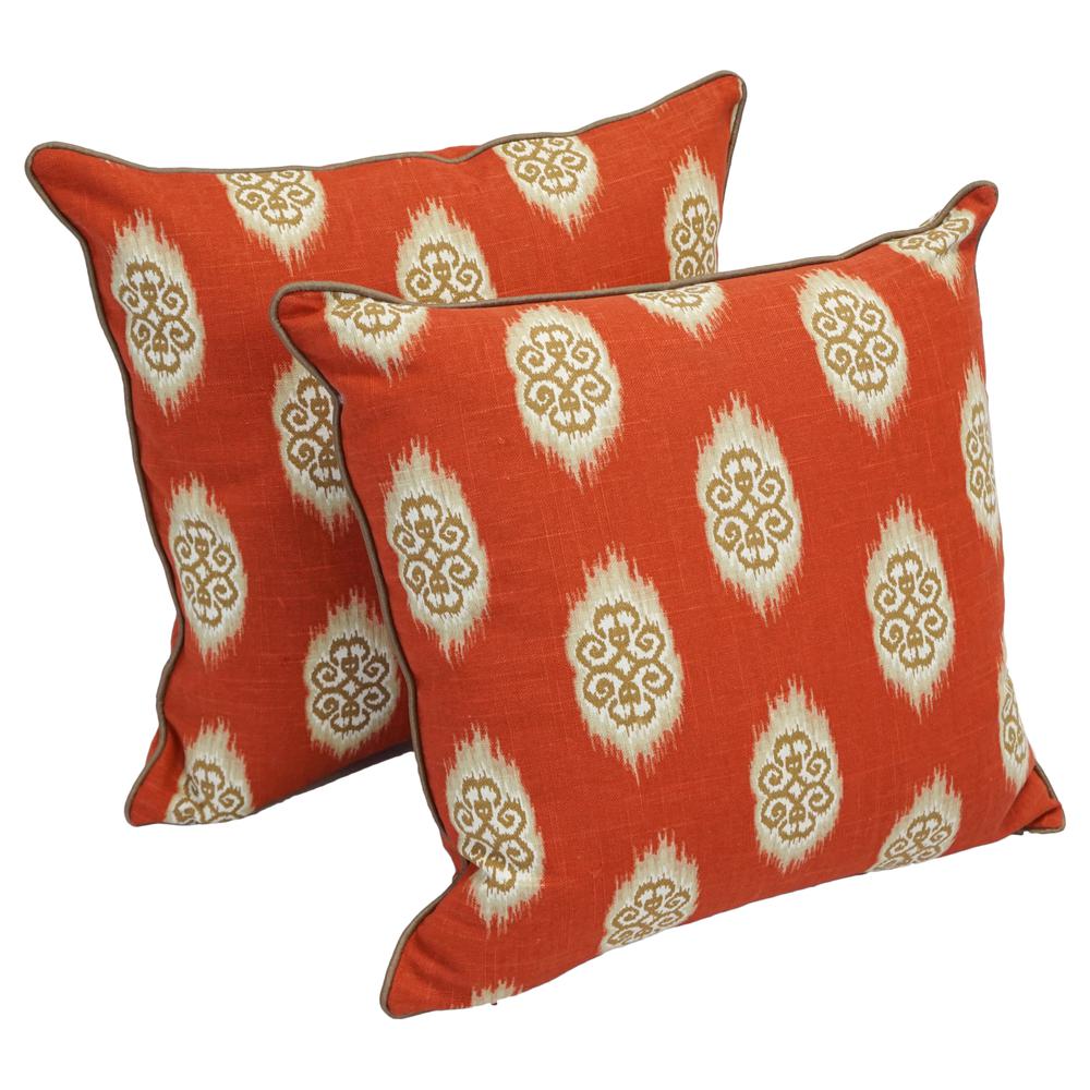 Blazing Needles 18-inch Corded Throw Pillows with Inserts (Set of 2). The main picture.