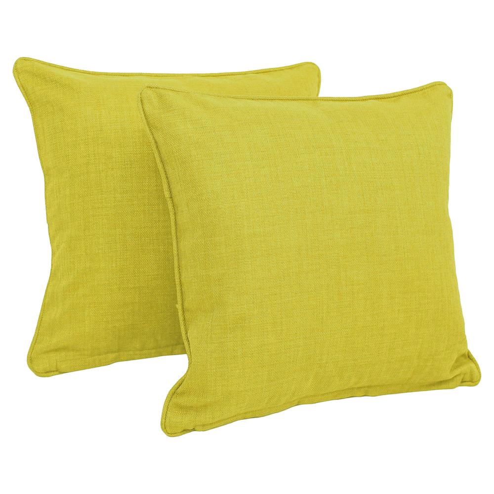 18-inch Outdoor Spun Polyester Square Throw Pillows  (Set of 2). The main picture.