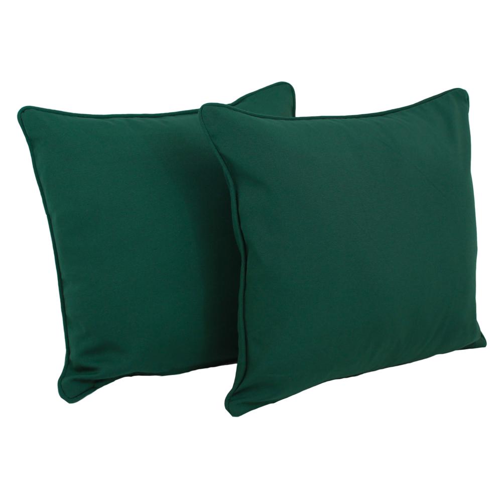 18-inch Double-corded Solid Twill Square Throw Pillows with Inserts (Set of 2) 9810-CD-S2-TW-FG. The main picture.
