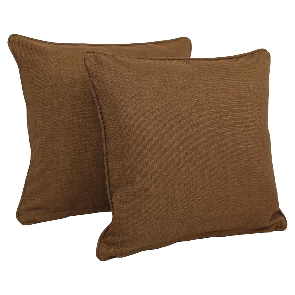 18-inch Outdoor Spun Polyester Square Throw Pillows (Set of 2). Picture 1