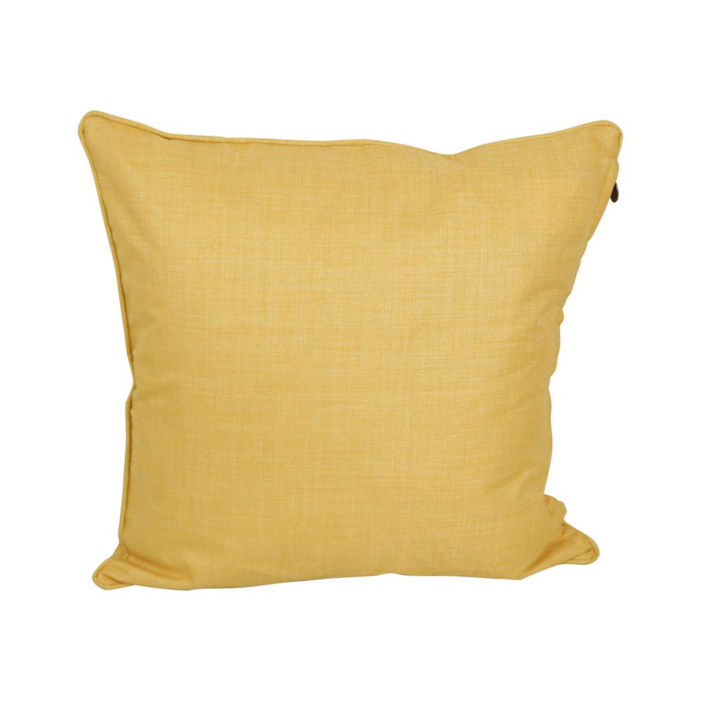 25-inch Double-corded Spun Polyester Square Floor Pillow with Insert, Lemon. Picture 1