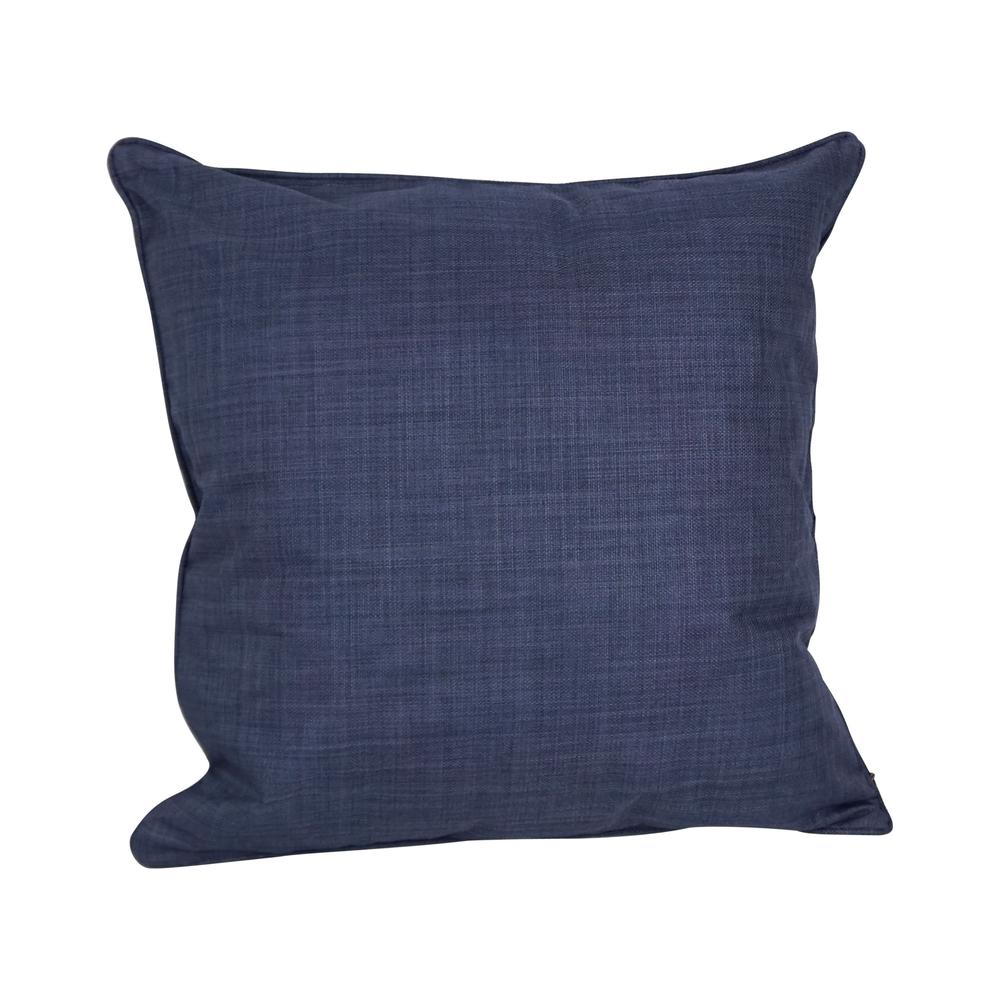 25-inch Double-corded Spun Polyester Square Floor Pillow with Insert, Azul. Picture 1