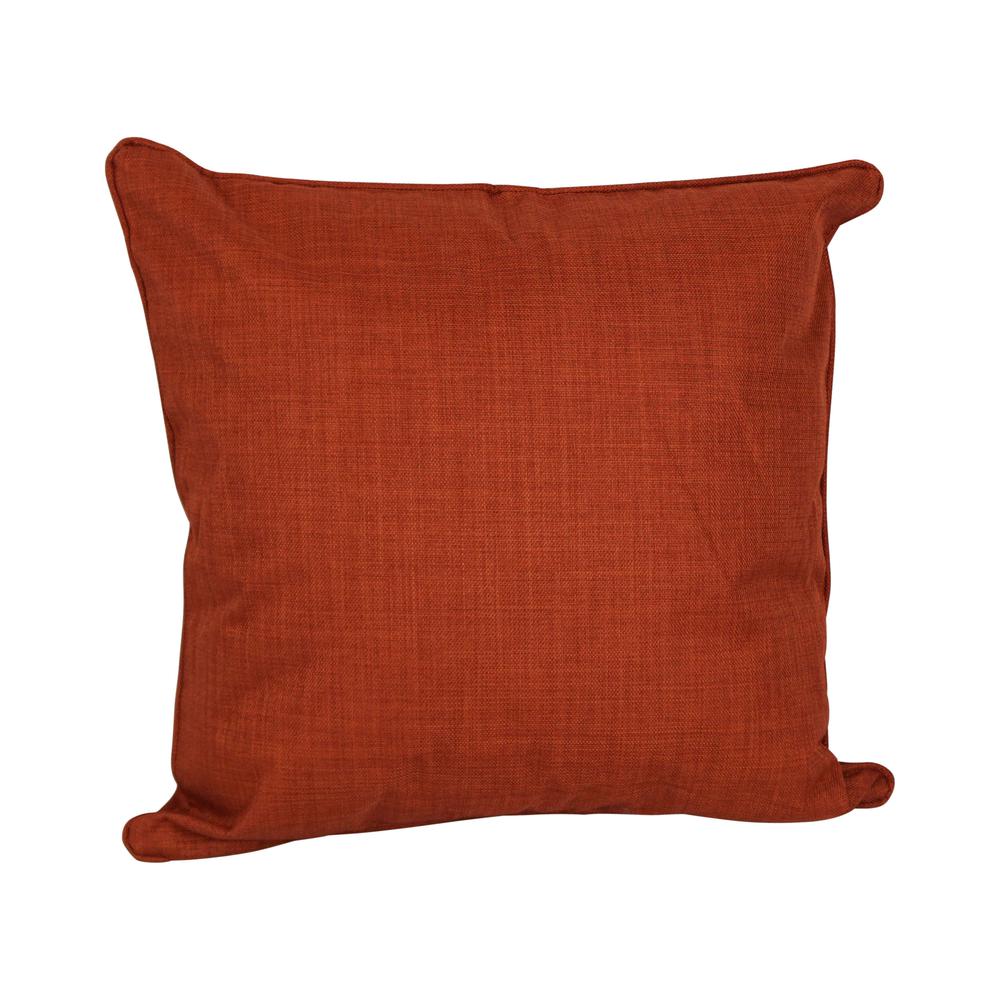 25-inch Double-corded Spun Polyester Square Floor Pillow with Insert, Cinnamon. Picture 1