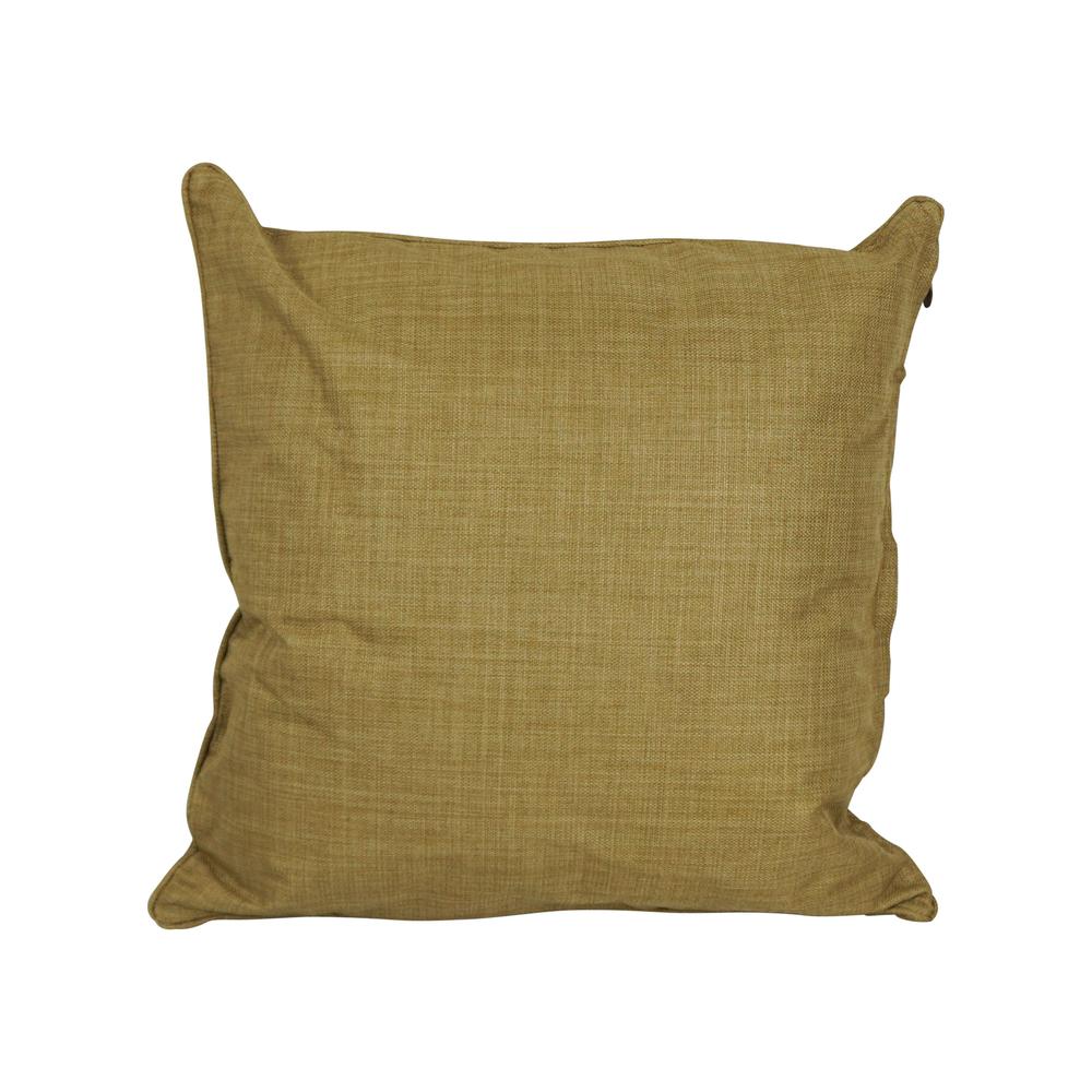 25-inch Double-corded Spun Polyester Square Floor Pillow with Insert, Wheat. Picture 1