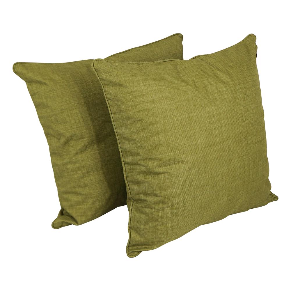 25-inch Double-corded Spun Polyester Square Floor Pillows with Inserts (Set of 2) 9813-CD-S2-REO-SOL-02. Picture 1