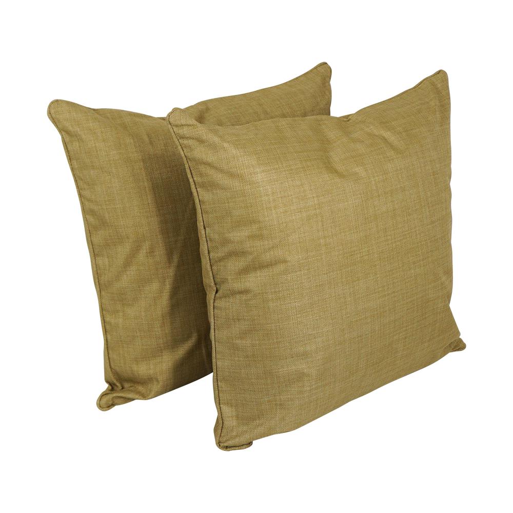 25-inch Double-corded Spun Polyester Square Floor Pillows with Inserts (Set of 2) 9813-CD-S2-REO-SOL-08. Picture 1