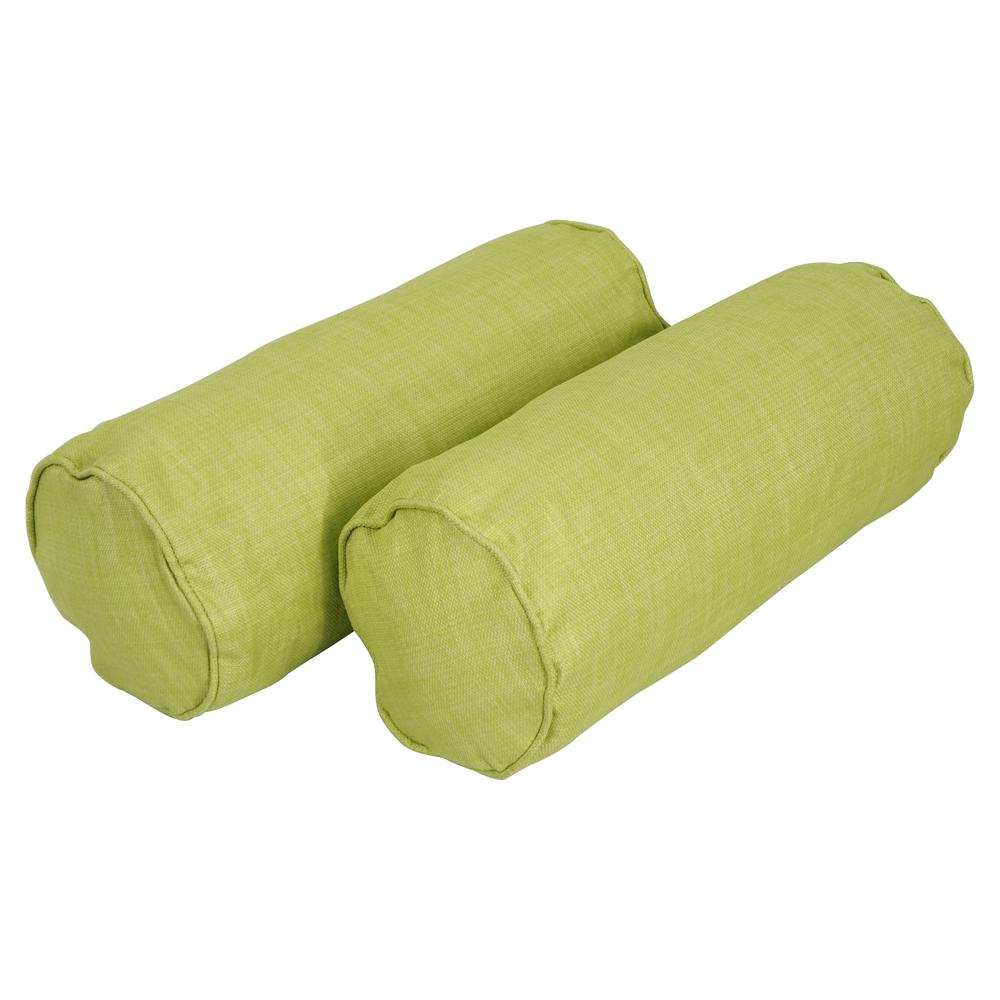 20-inch by 8-inch Double-corded Spun Polyester Bolster Pillows with Inserts (Set of 2) 9814-CD-S2-REO-SOL-01. Picture 1