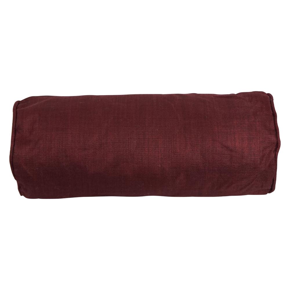 20-inch by 8-inch Double-corded Spun Polyester Bolster Pillows with Inserts (Set of 2) 9814-CD-S2-REO-SOL-17. Picture 2