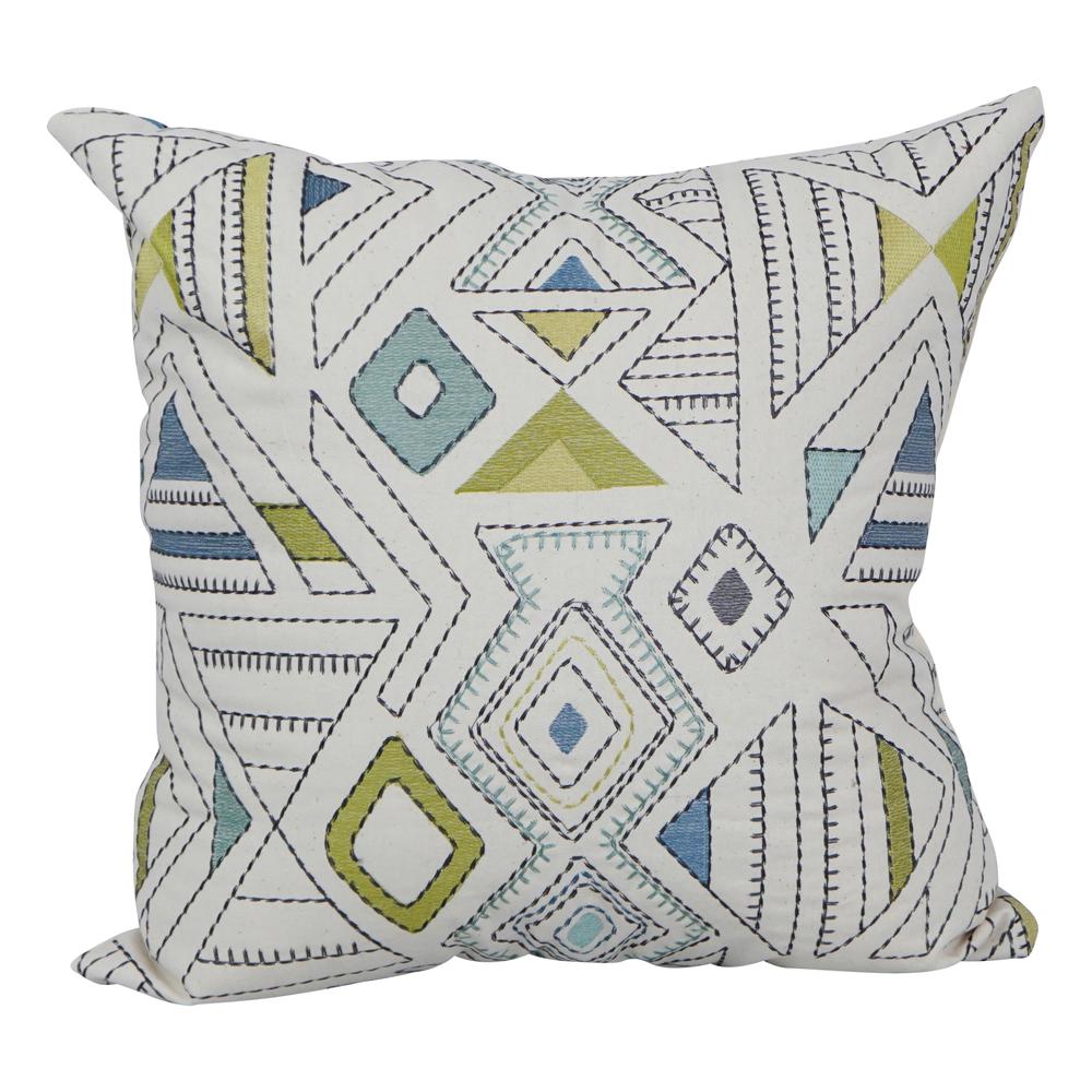 17-inch Jacquard Throw Pillow with Insert 9910-S1-ID-075. Picture 1