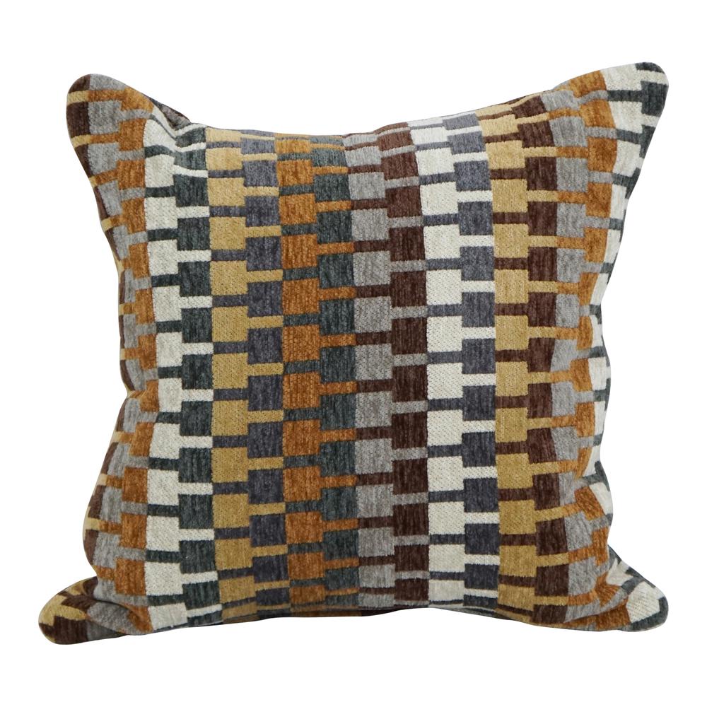 17-inch Jacquard Throw Pillow with Insert 9910-S1-ID-136. Picture 1