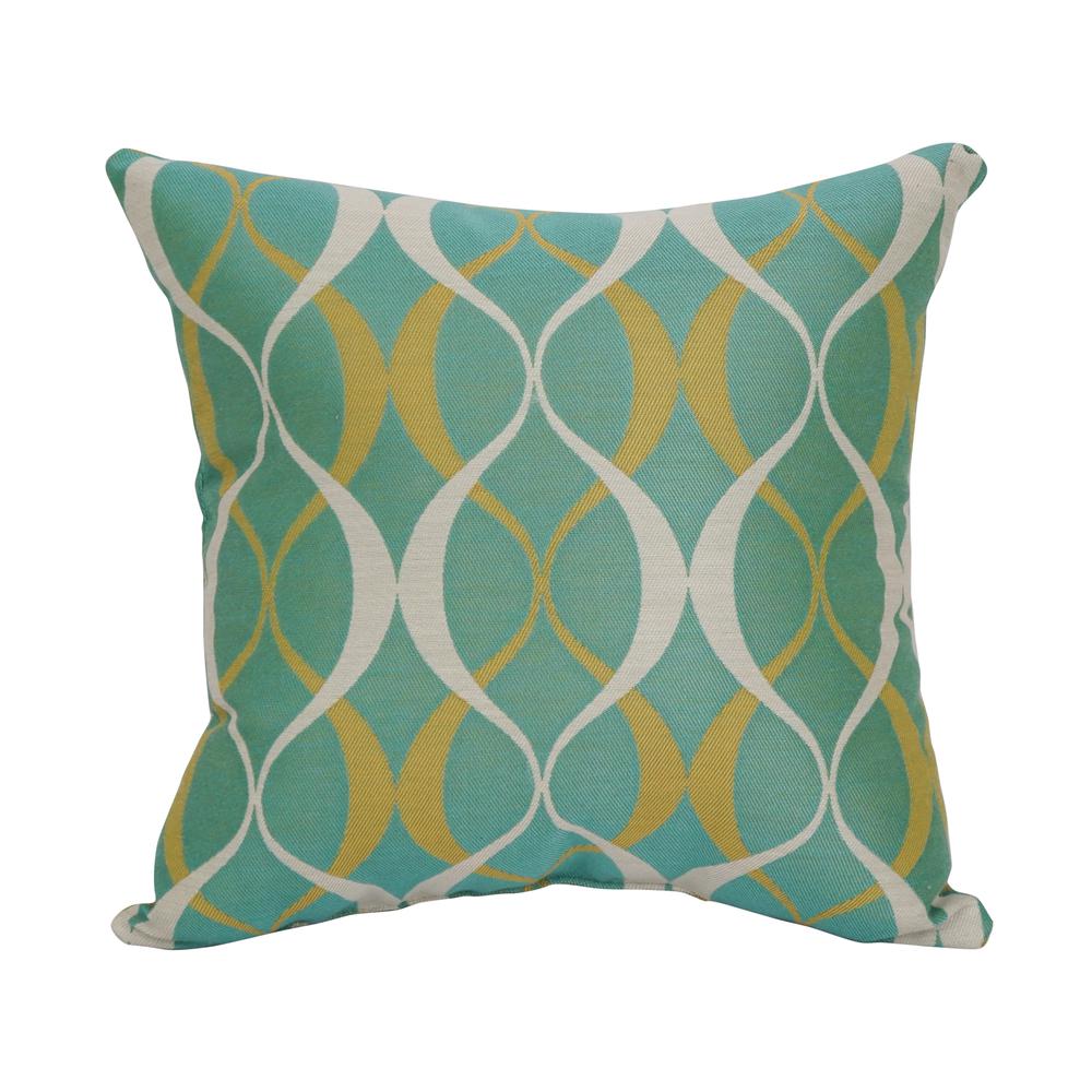 17-inch Square Premium Polyester Outdoor Throw Pillow  9910-S1-PO-006. Picture 1