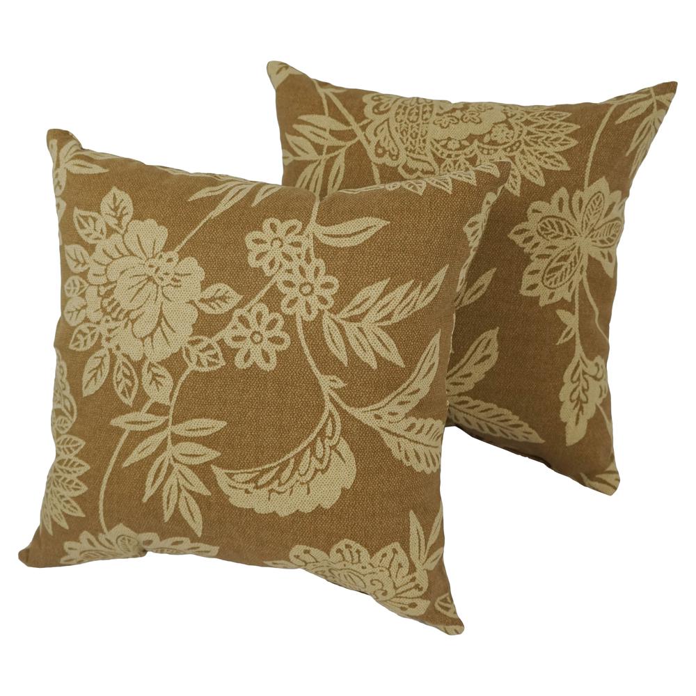 Blaziing Needles 17-inch Outdoor Spun Polyester Throw Pillows (Set of 2). The main picture.