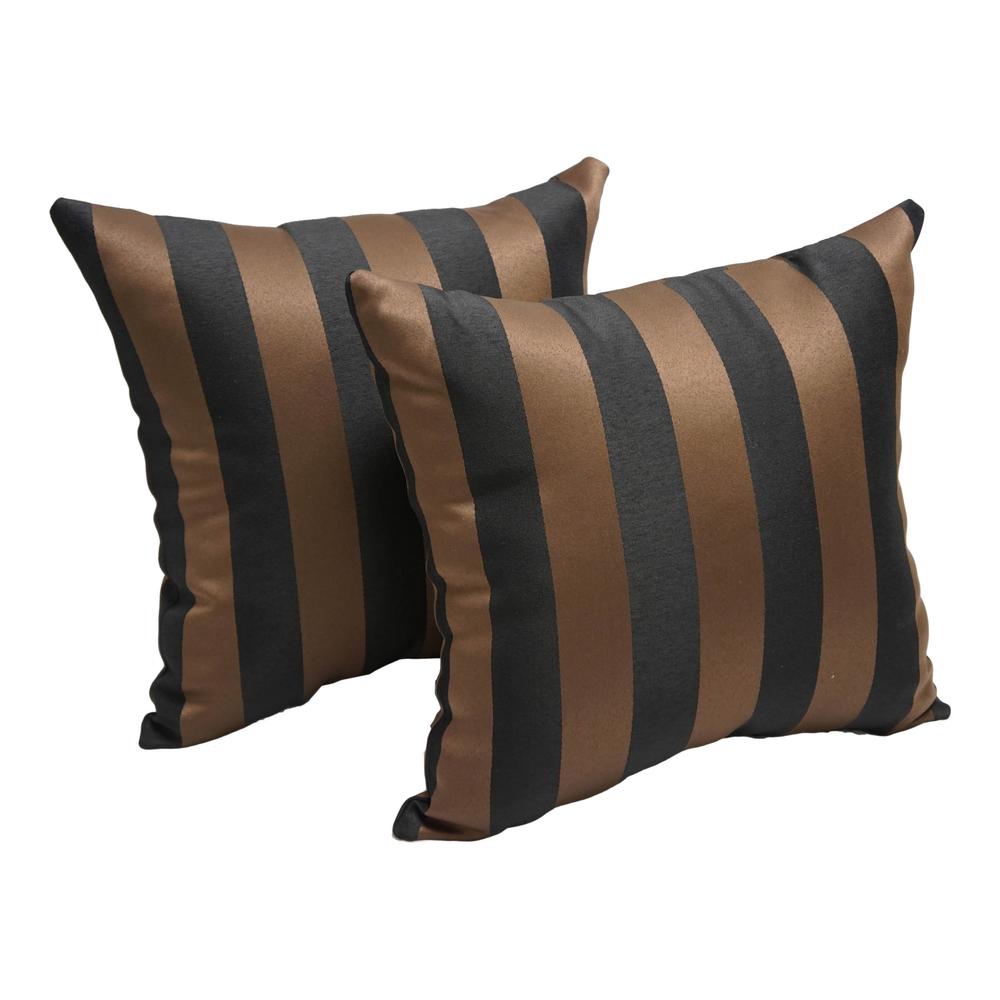 17-inch Square Polyester Outdoor Throw Pillows (Set of 2)  9910-S2-CO-OD-043. Picture 1