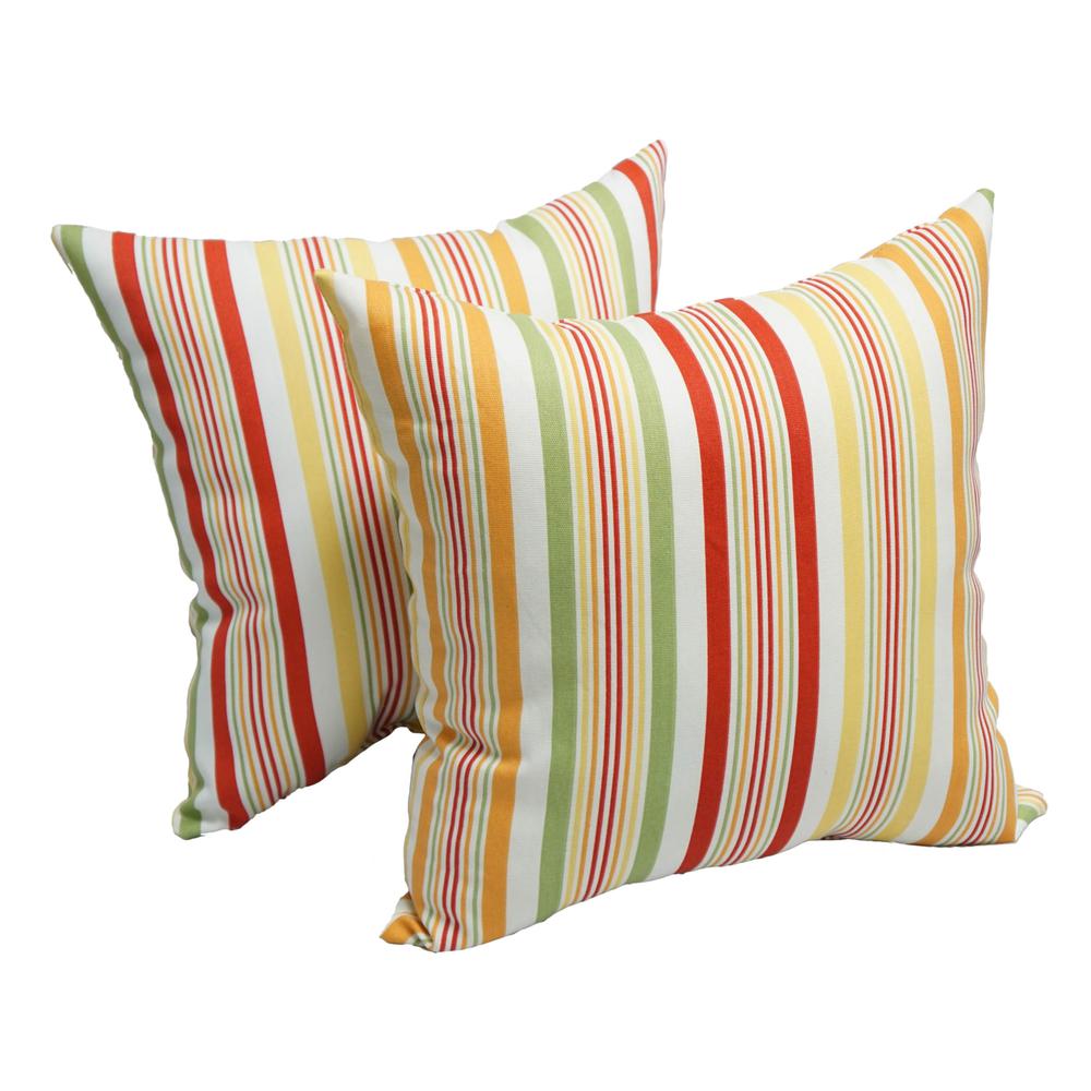 17-inch Square Polyester Outdoor Throw Pillows (Set of 2)  9910-S2-CO-OD-050. Picture 1