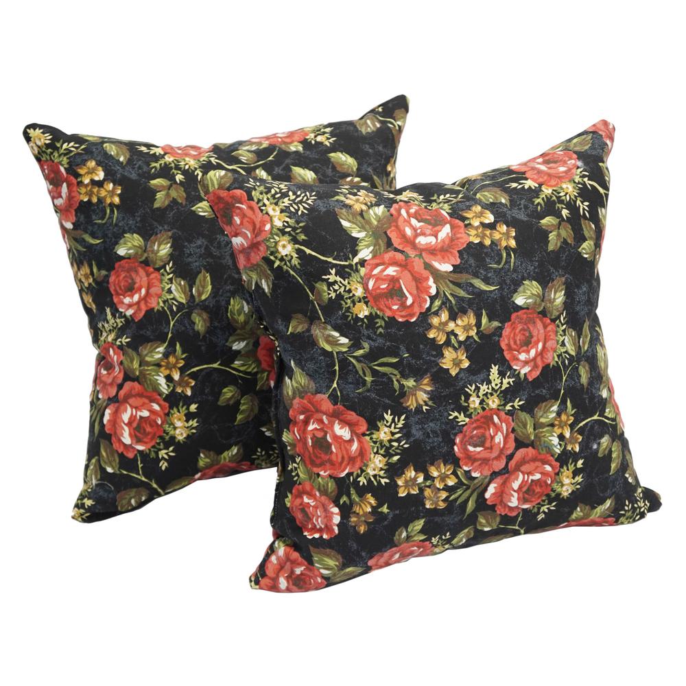 17-inch Jacquard Throw Pillows with Inserts (Set of 2)  9910-S2-ID-006. Picture 1