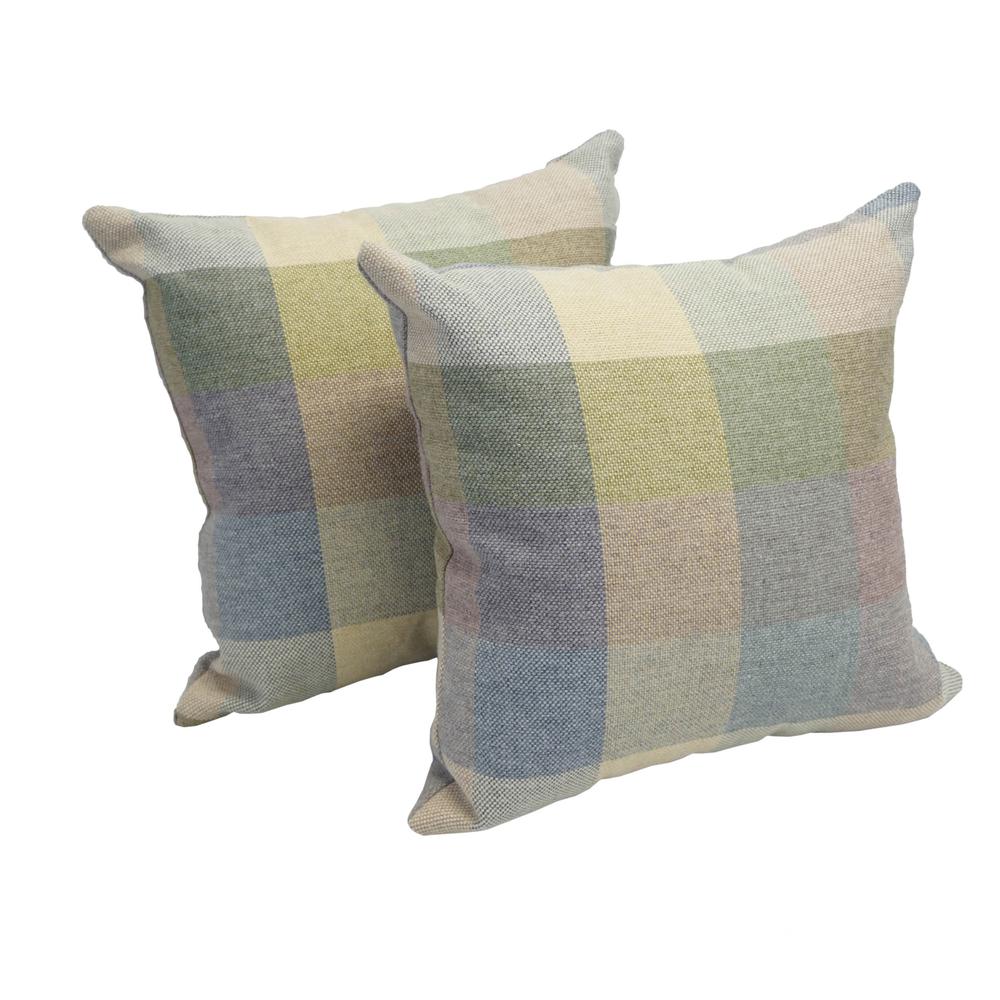17-inch Jacquard Throw Pillows with Inserts (Set of 2)  9910-S2-ID-014. Picture 1