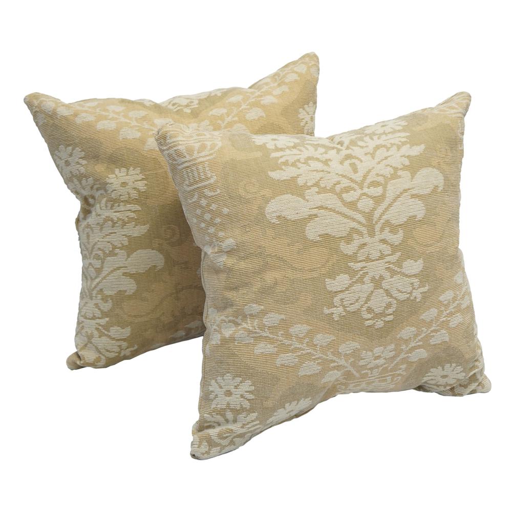 17-inch Jacquard Throw Pillows with Inserts (Set of 2)  9910-S2-ID-015. Picture 1
