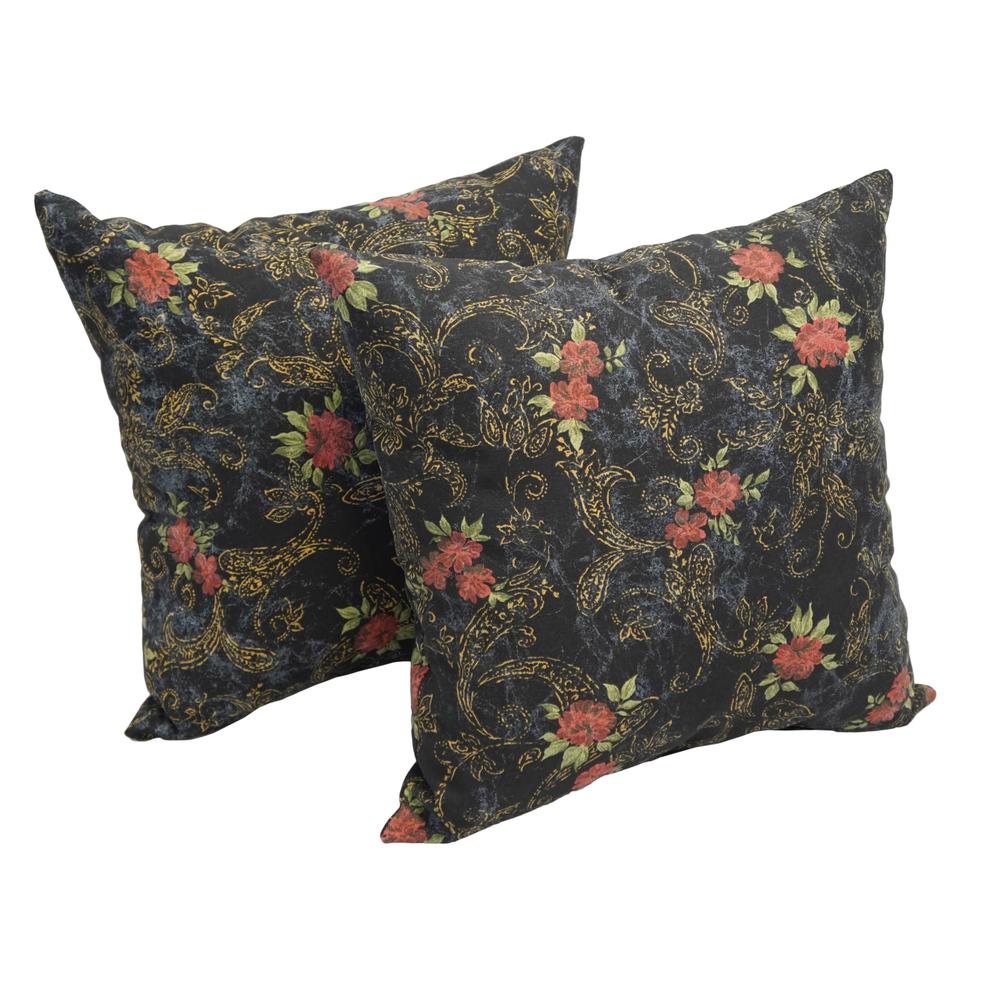 17-inch Jacquard Throw Pillows with Inserts (Set of 2)  9910-S2-ID-019. Picture 1