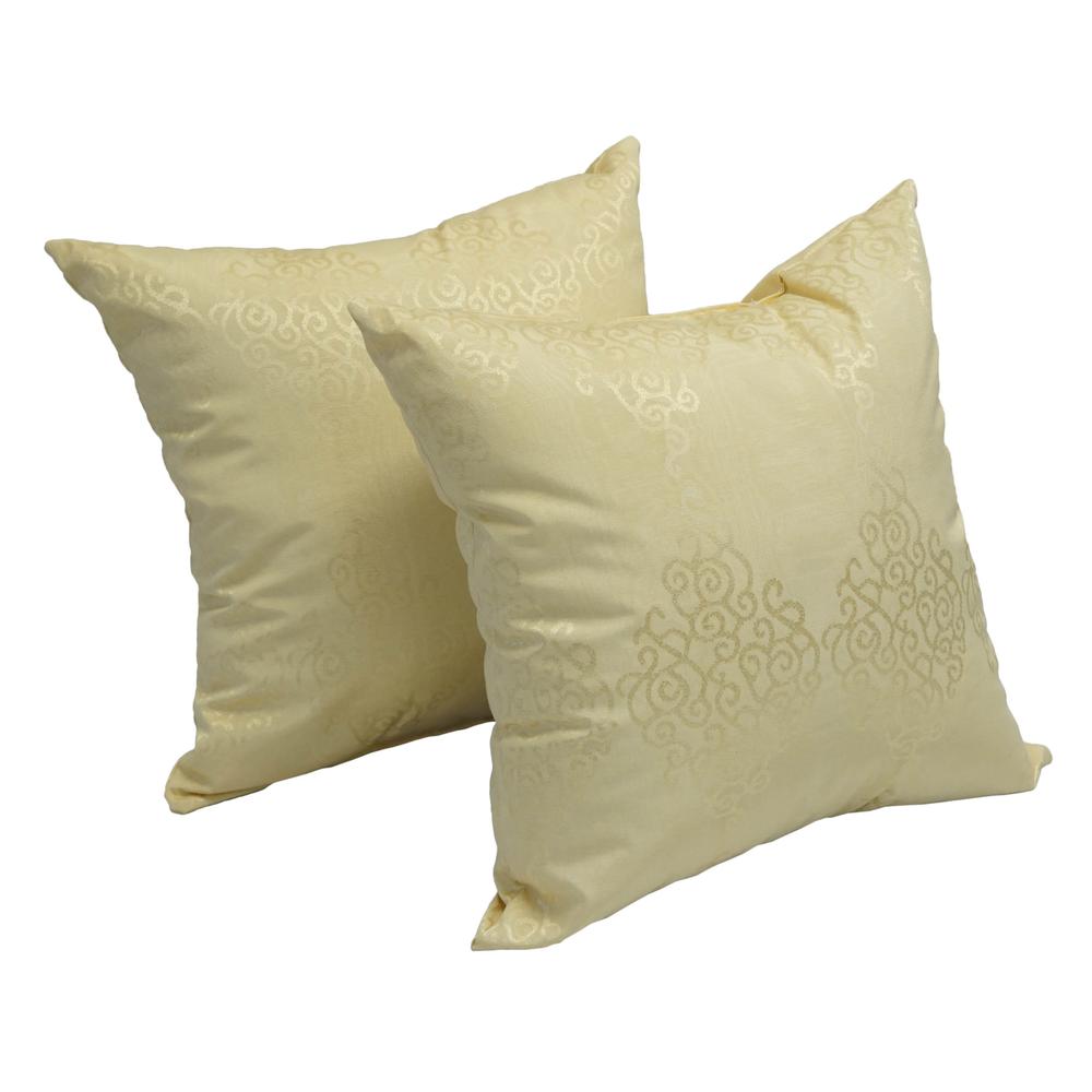 17-inch Jacquard Throw Pillows with Inserts (Set of 2)  9910-S2-ID-020. Picture 1