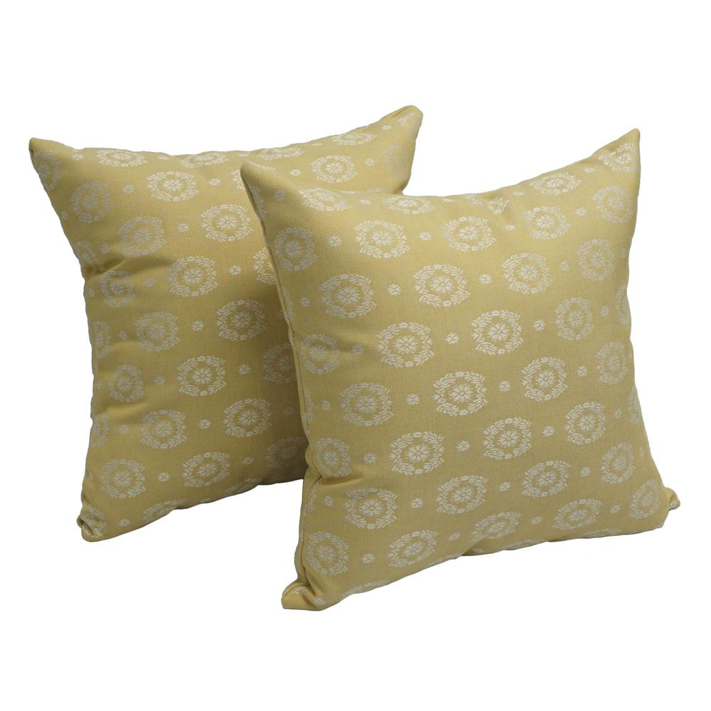 17-inch Jacquard Throw Pillows with Inserts (Set of 2)  9910-S2-ID-021. Picture 1
