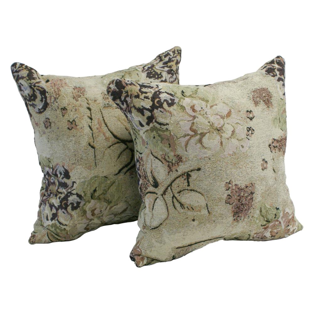 17-inch Jacquard Throw Pillows with Inserts (Set of 2)  9910-S2-ID-061. Picture 1