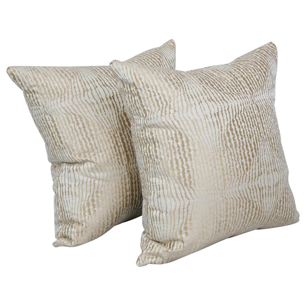 17-inch Jacquard Throw Pillows with Inserts (Set of 2)  9910-S2-ID-076. Picture 1