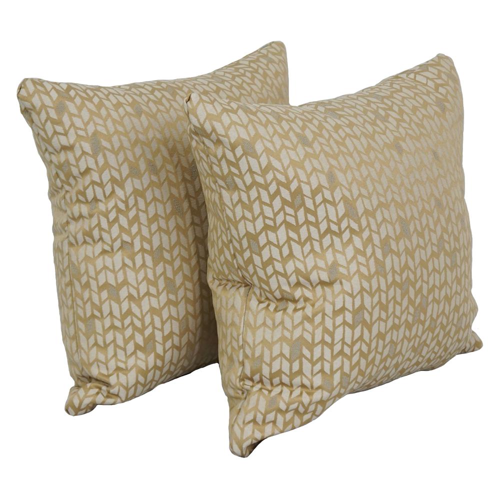 17-inch Jacquard Throw Pillows with Inserts (Set of 2)  9910-S2-ID-078. Picture 1